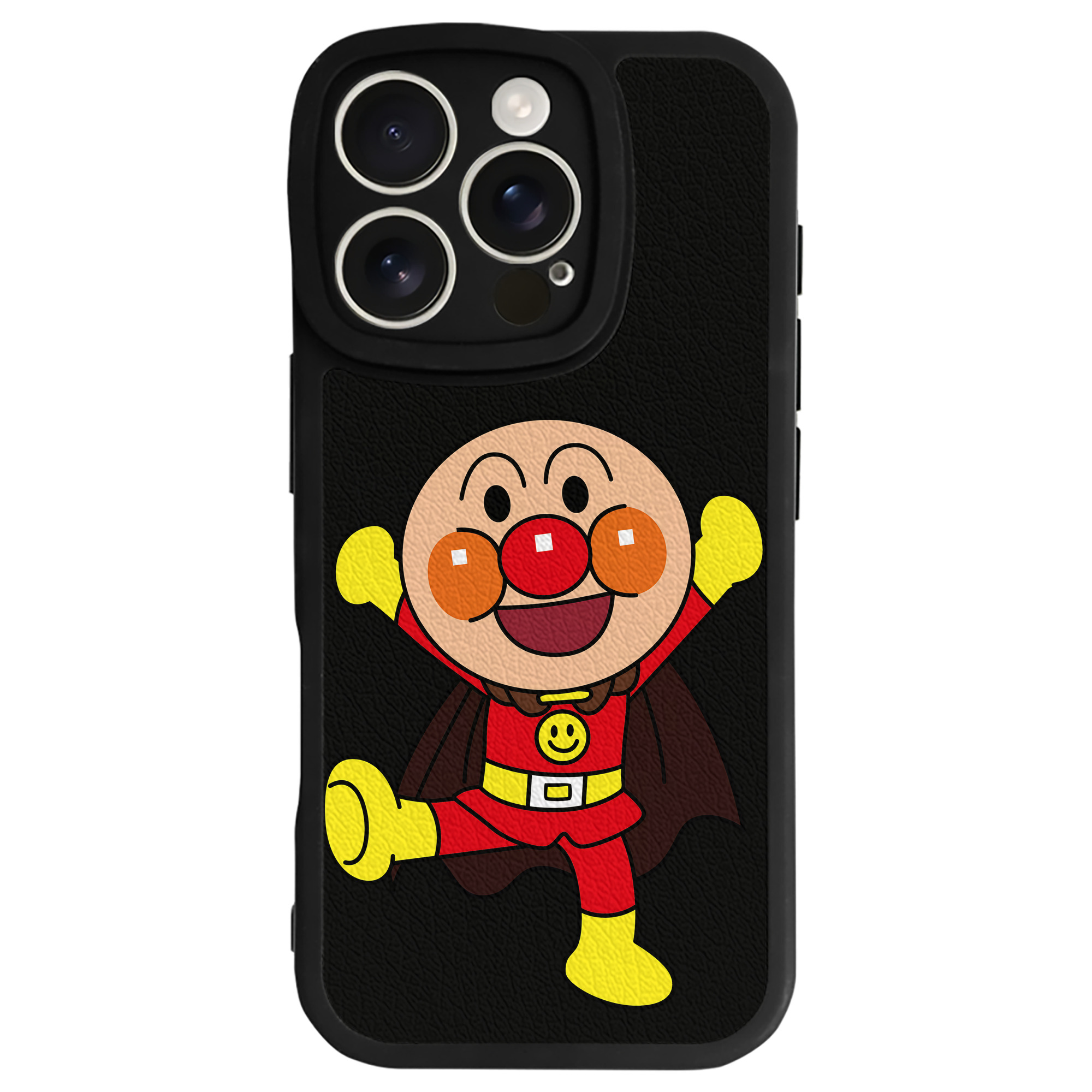 （画像用） アンパンマン Anpanman 【iPhone 16シリーズ対応】シリコンスマホケース（レザー調） 材質：シリコン
